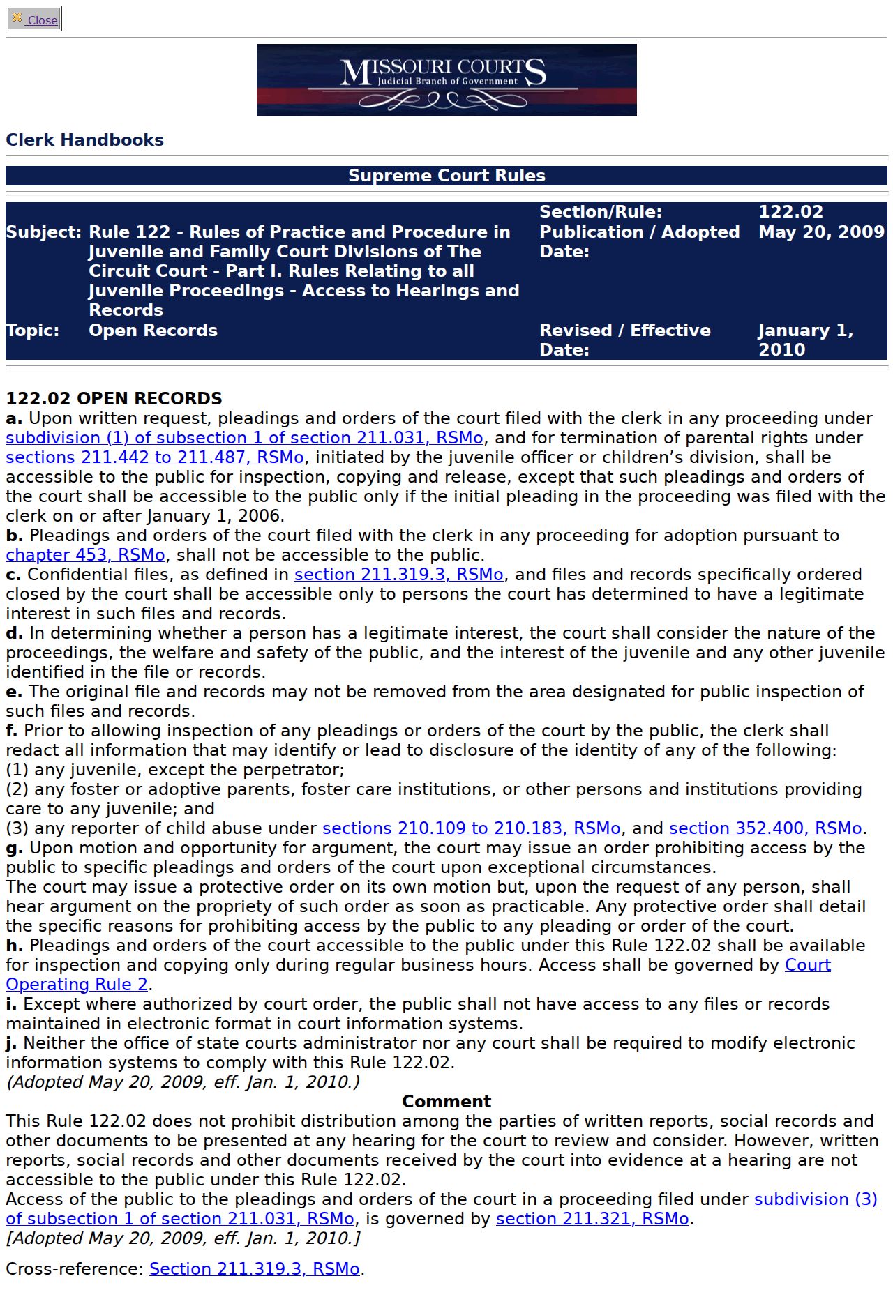 Dade County criminal docket reference to juvenile court-record access rules