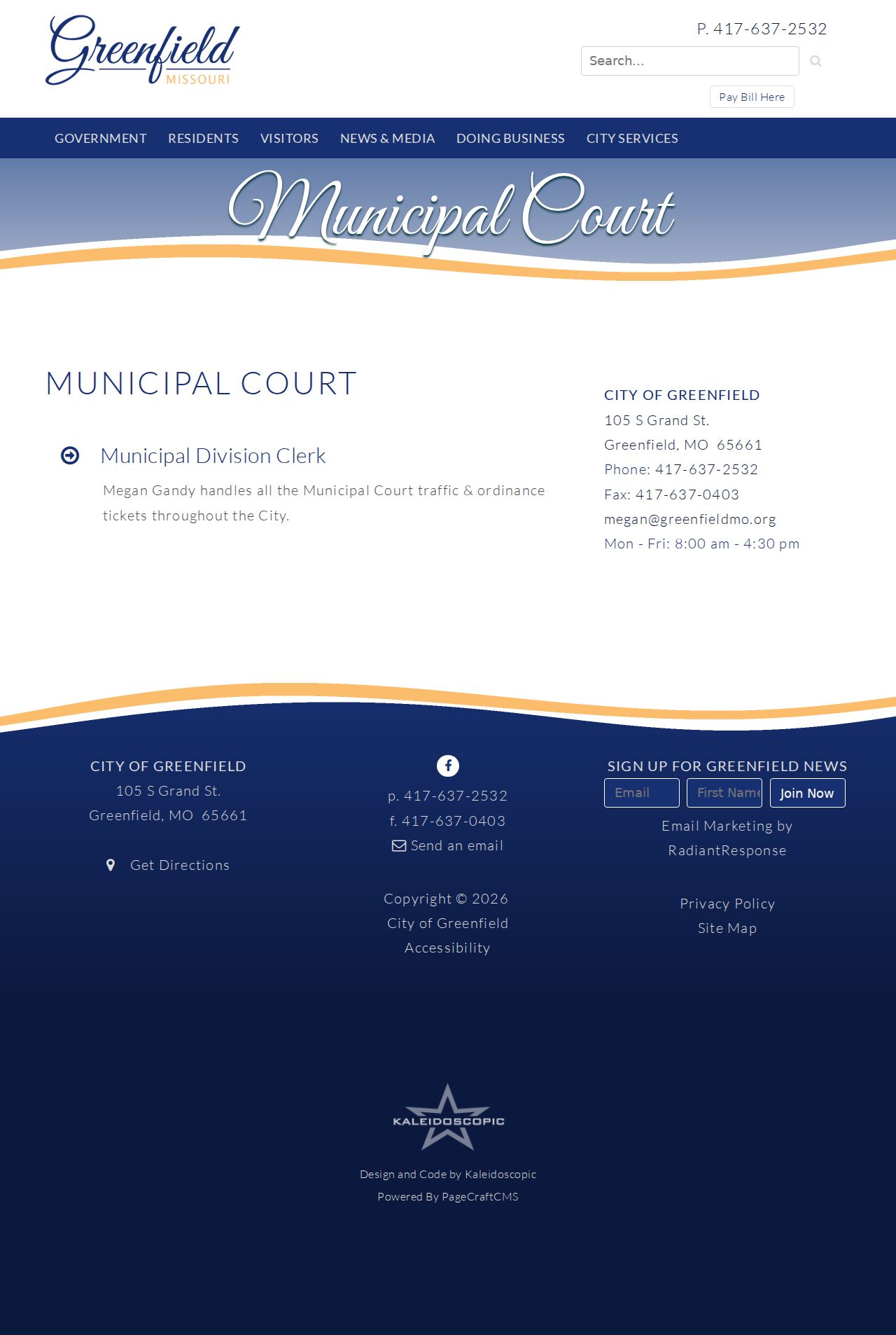 Dade County Greenfield court docket Municipal Court Office source